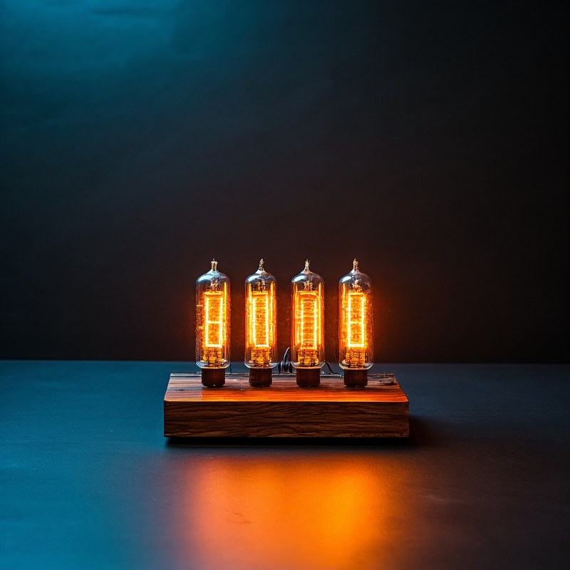 Horloge nixie IN-14 restaurée par @tubeslab